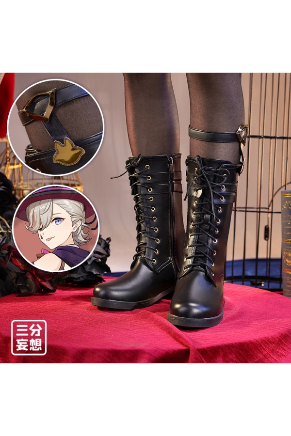 1/3 Delusion Genshin Impact Lyney Black Shoes Cosplay Boots